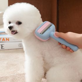 Pet Grooming Brush Dog Deshedding Brush For Large Dogs, Dematting Comb De-shedding Tool For Hair Cats, Pet Hair Grooming Brush Reduces Shedding (Color: Blue)